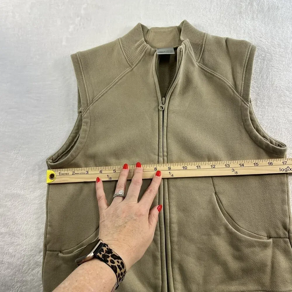 VTG Y2K Nike XS Vest Full Zip Sleeveless Fleece Pockets‎ Outdoor Casual Grunge